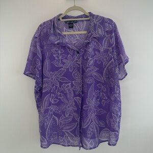 Oversized purple beach cover up